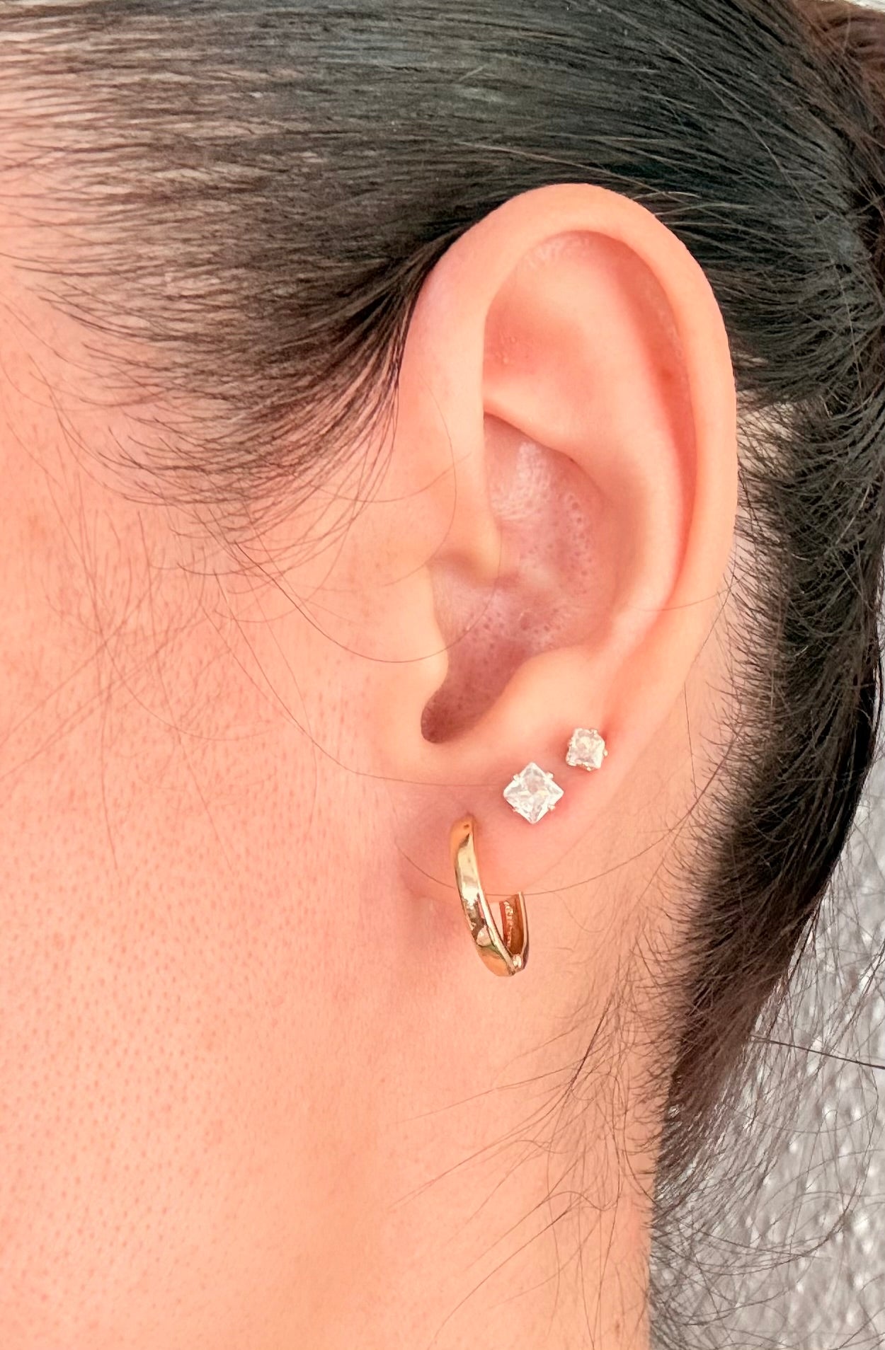18k Gold Plated Everyday Huggie Hoop Earrings