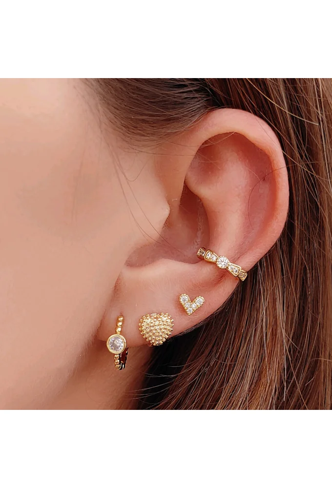 18k Gold Plated Delicate Huggie Earrings