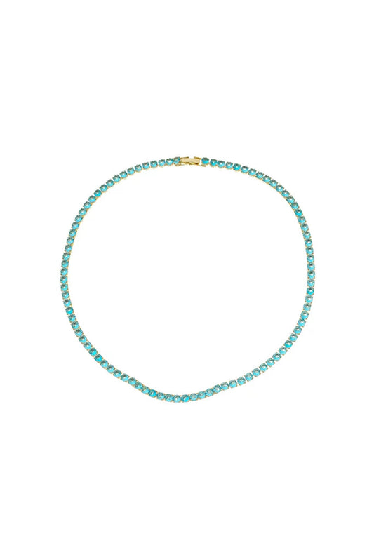 18k Gold Plated Tennis Necklace