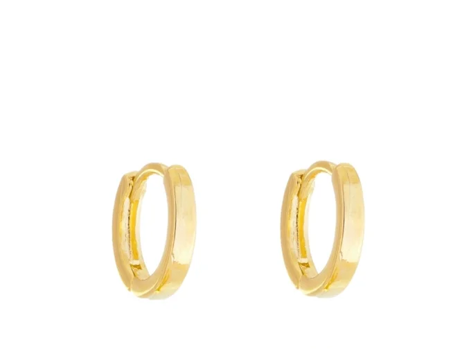18k Gold Plated Everyday Huggie Hoop Earrings
