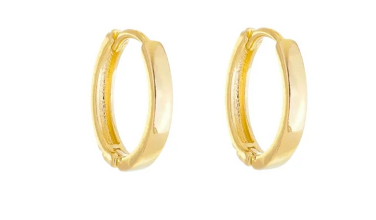 18k Gold Plated Everyday Huggie Hoop Earrings