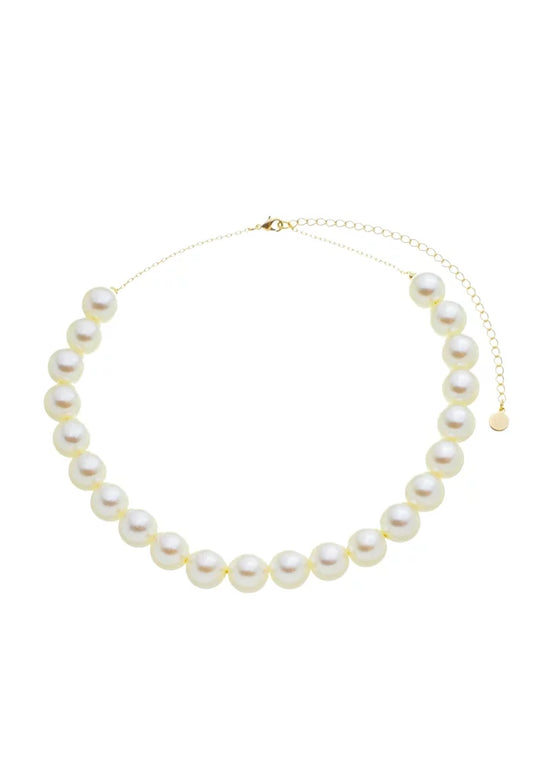 18k Gold Plated Chunky Pearl Choker