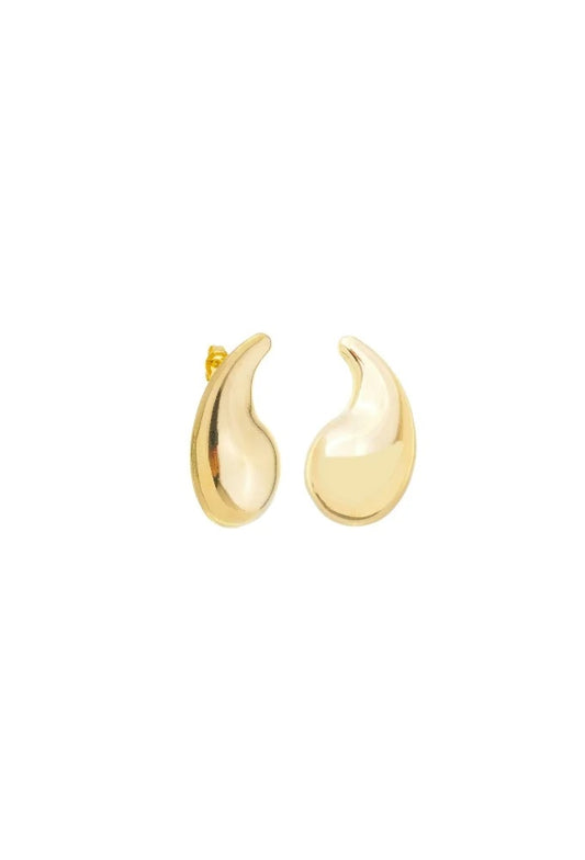 18k Gold / Rhodium Plated Drop Earring