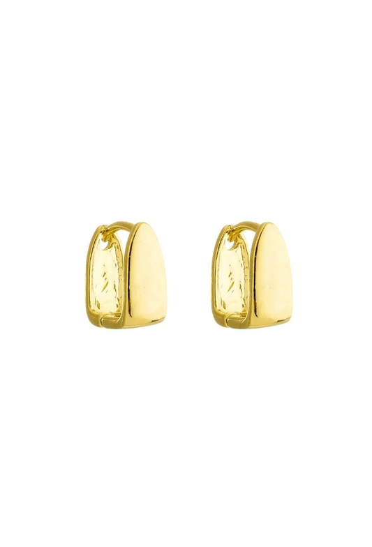 18k Gold Plated MInimalist Geometric Huggie Earrings