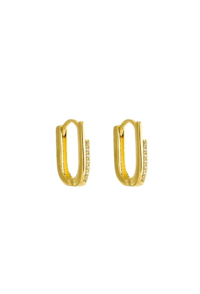 18k Gold Plated Everyday Huggie Earrings
