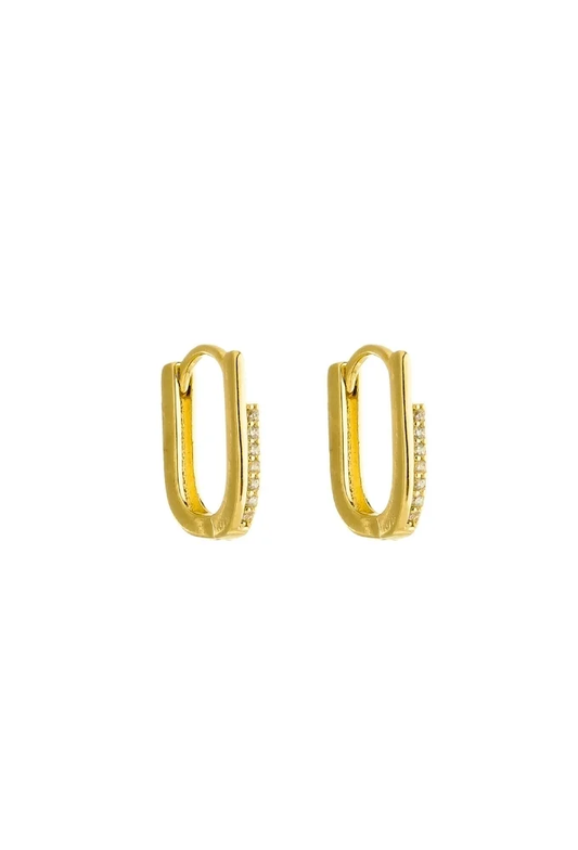 18k Gold Plated Everyday Huggie Earrings