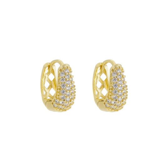 18k Gold Plated Timeless Huggie Hoop Earring