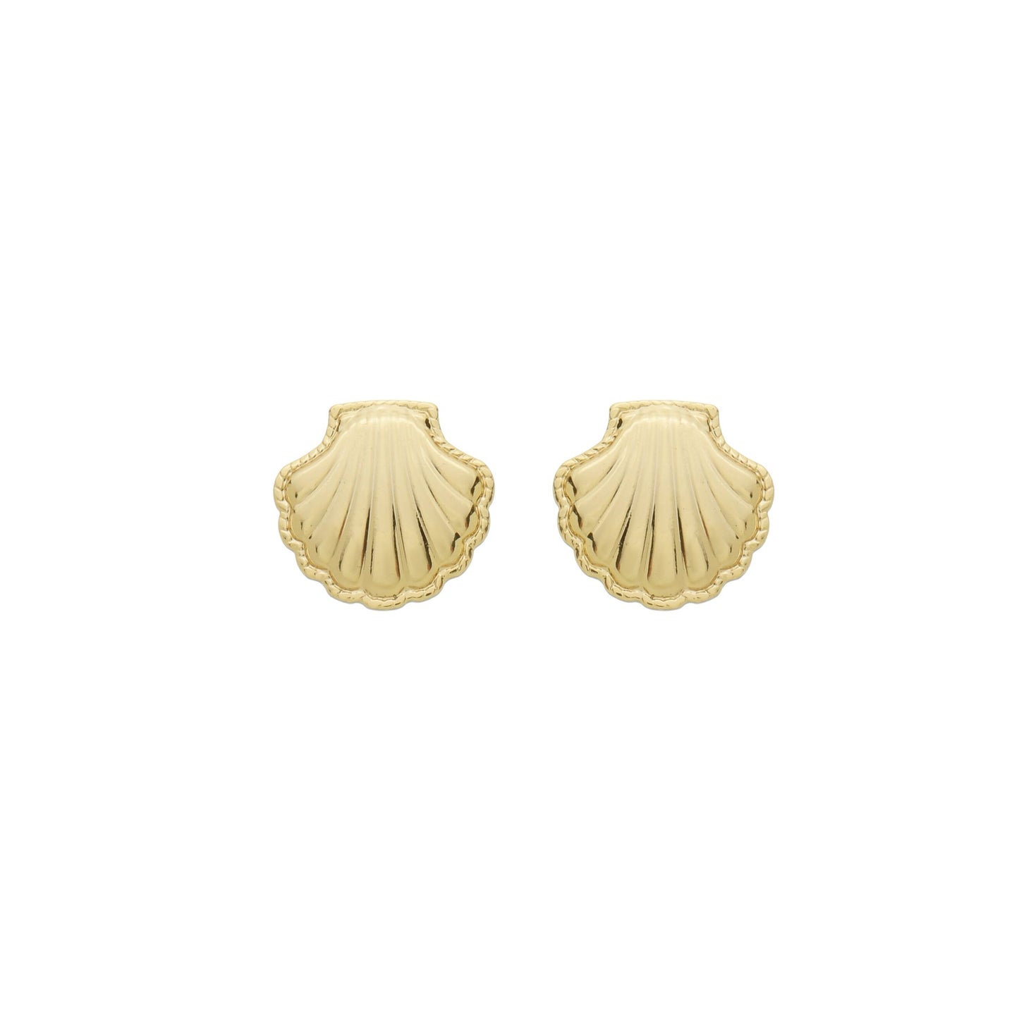 18k Gold Plated Shel Stud Earring