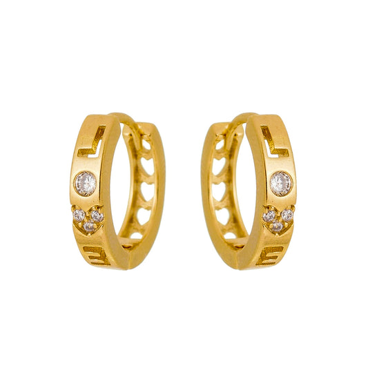 18K gold Plated Love Huggie Hoop Earring