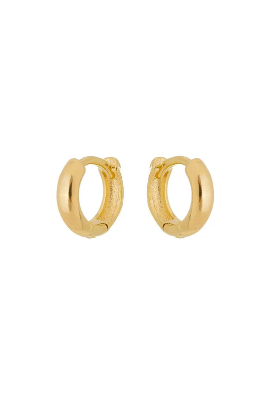 18k Gold Plated Mini Huggie Hoop