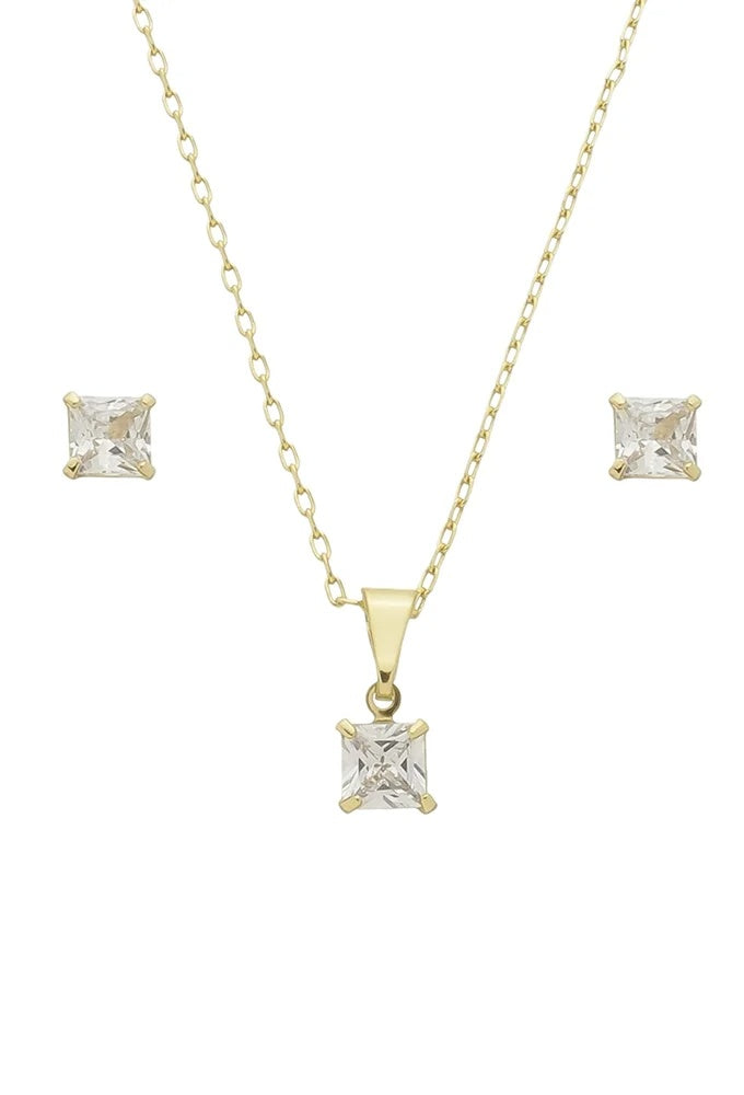 18k Gold Plated Delicate Dainty Jewelry Set