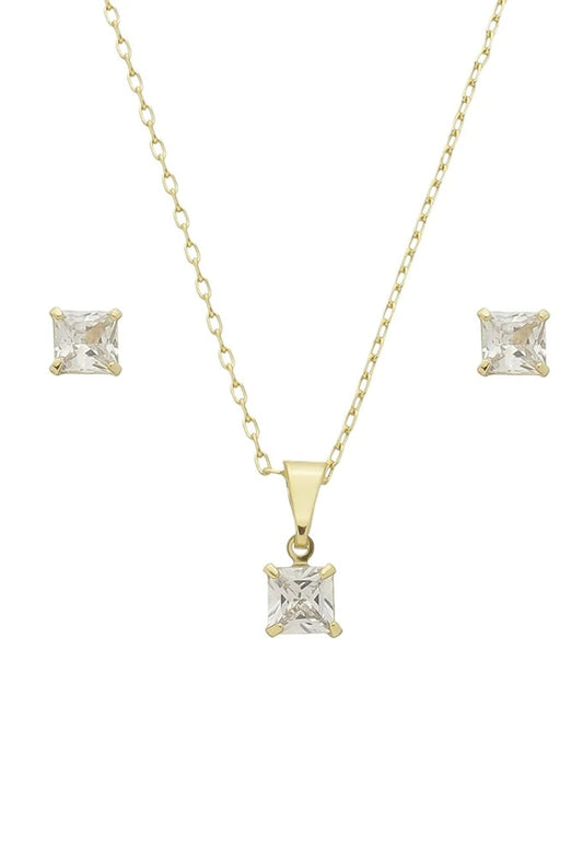 18k Gold Plated Delicate Dainty Jewelry Set