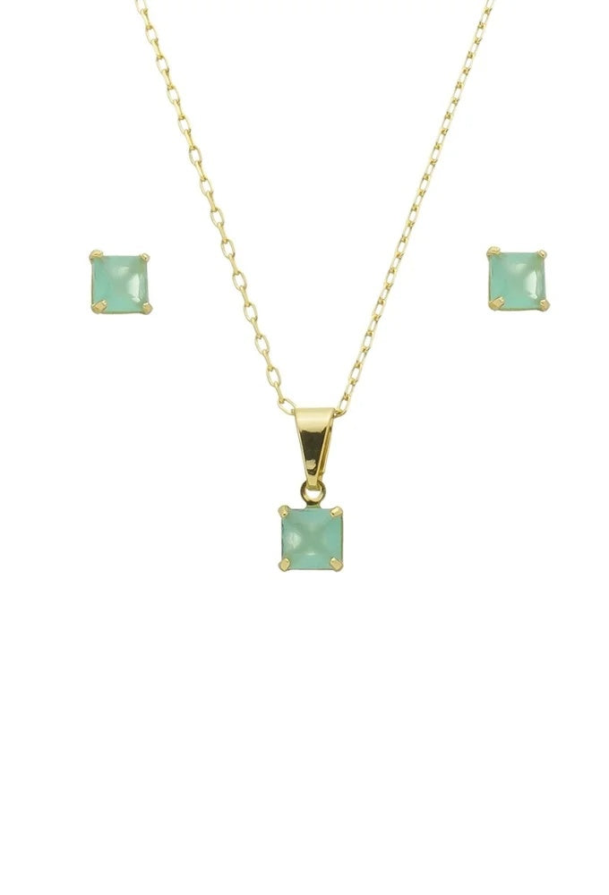 18k Gold Plated Delicate Dainty Jewelry Set