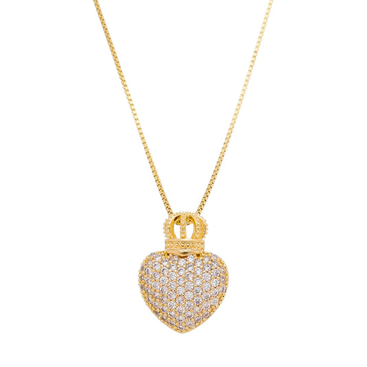 18K Gold Plated Necklace with Heart Pendant