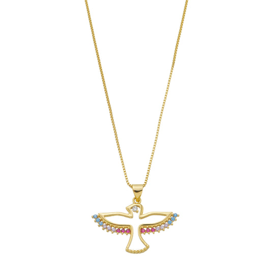 18K Gold Plated Holy Spirit Necklace