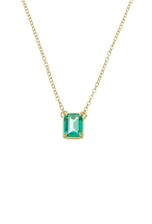 18k Gold Plated Cable Necklace with Pendant