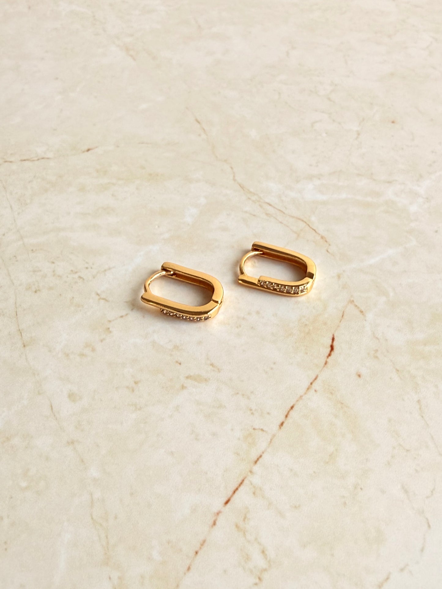18k Gold Plated Everyday Huggie Earrings