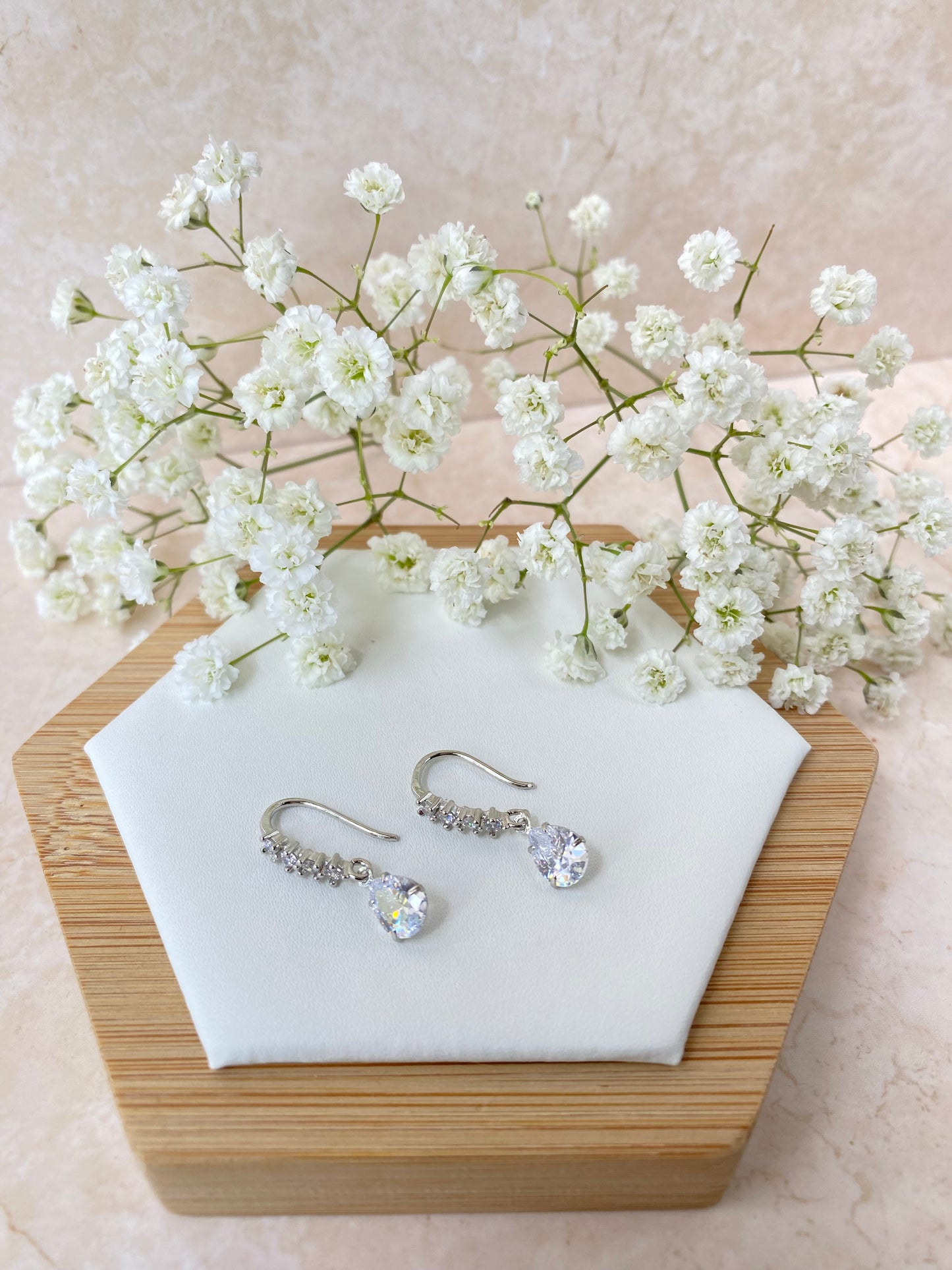 18k Gold Plated Dangle Teardrop Earring