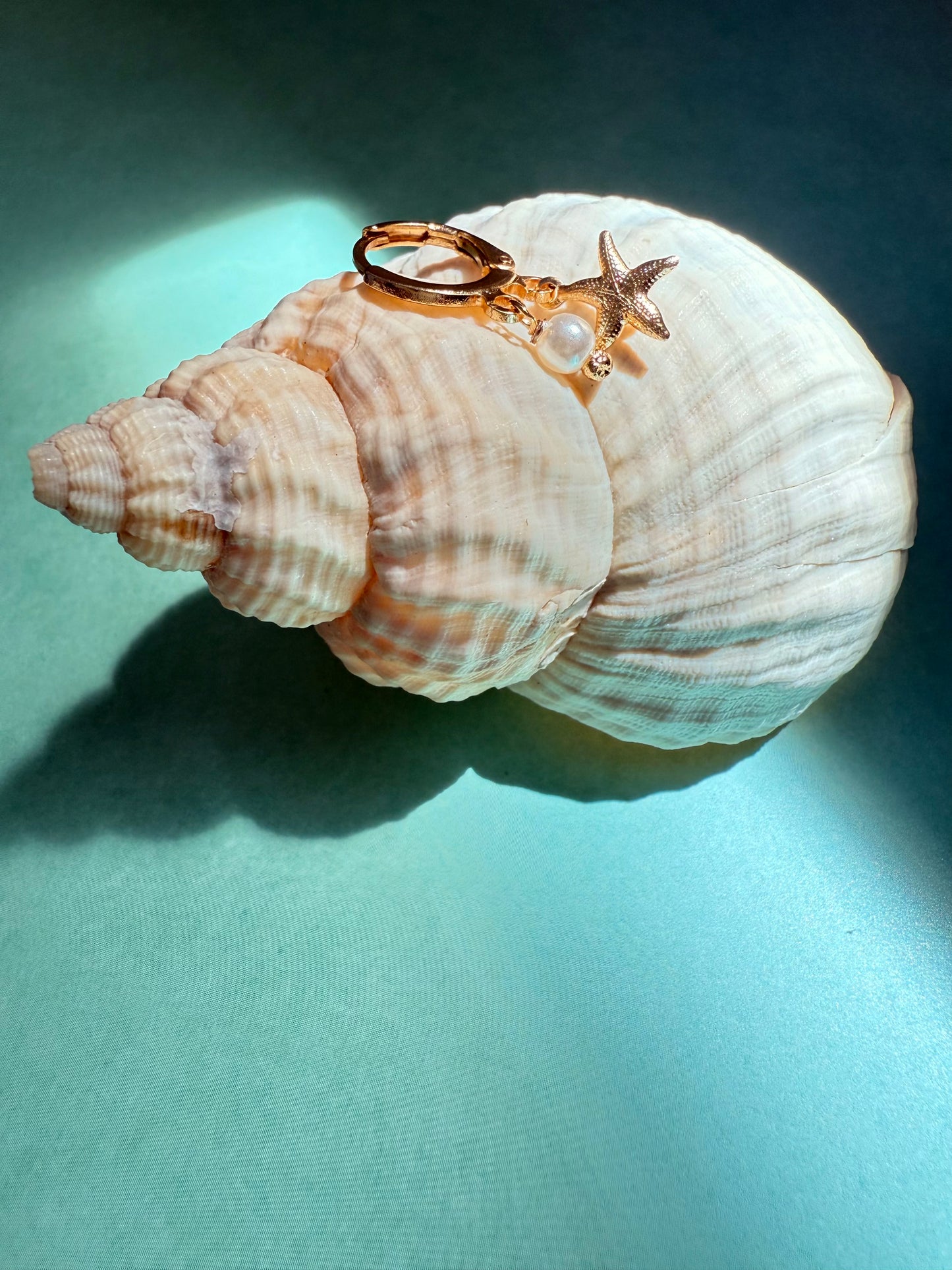 18k Gold Plated Under The Sea Mini Huggie Hoop Earring